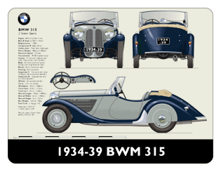 BMW 315 1934-39 Mouse Mat